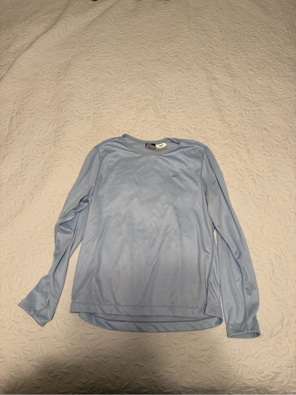 Nike Light Blue Long Sleeve Performance Tee